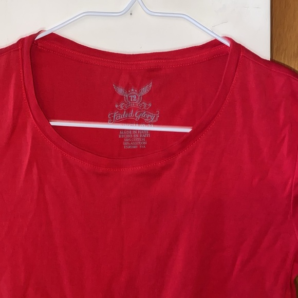 ❤️NWOT Faded Glory 100% Cotton Short Sleeve T Shirt - Picture 2 of 7